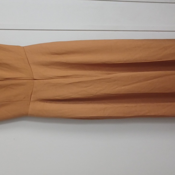 Nordstrom rock topshop satin twist drape sleevelees flare - leg jumpsuit size 0 - Picture 5 of 8